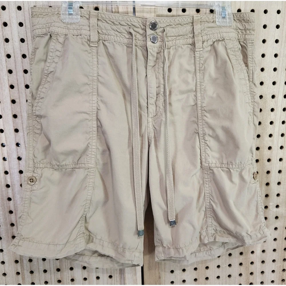 Lauren Ralph Lauren Shorts Womens 6 Hiking Drawstring Khaki 100% Cotton‎